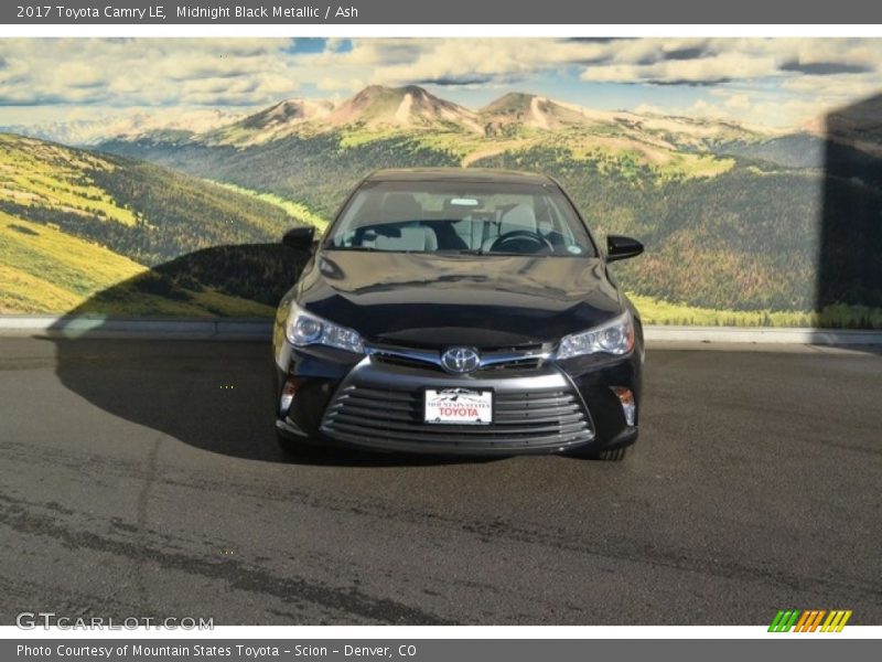 Midnight Black Metallic / Ash 2017 Toyota Camry LE