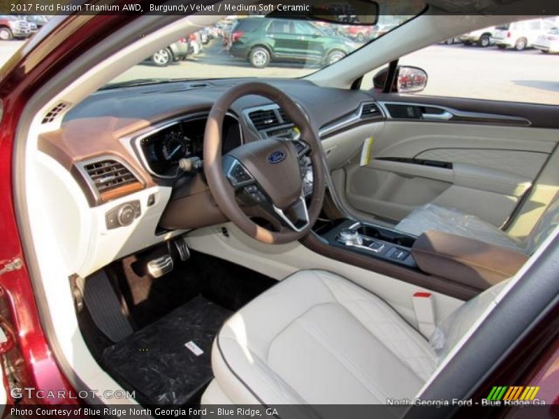 Burgundy Velvet / Medium Soft Ceramic 2017 Ford Fusion Titanium AWD