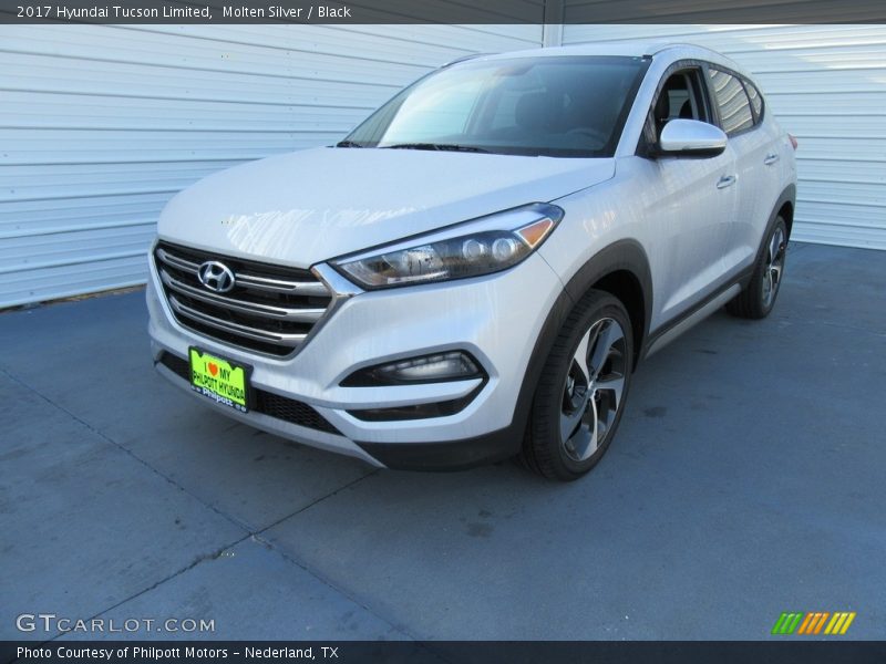 Molten Silver / Black 2017 Hyundai Tucson Limited