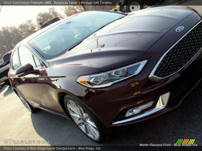 Burgundy Velvet / Medium Soft Ceramic 2017 Ford Fusion Titanium AWD