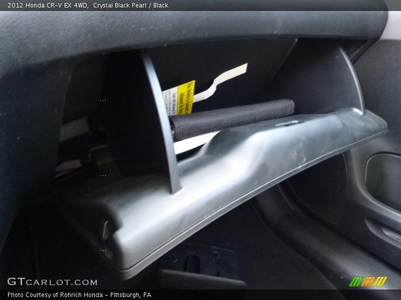 Crystal Black Pearl / Black 2012 Honda CR-V EX 4WD