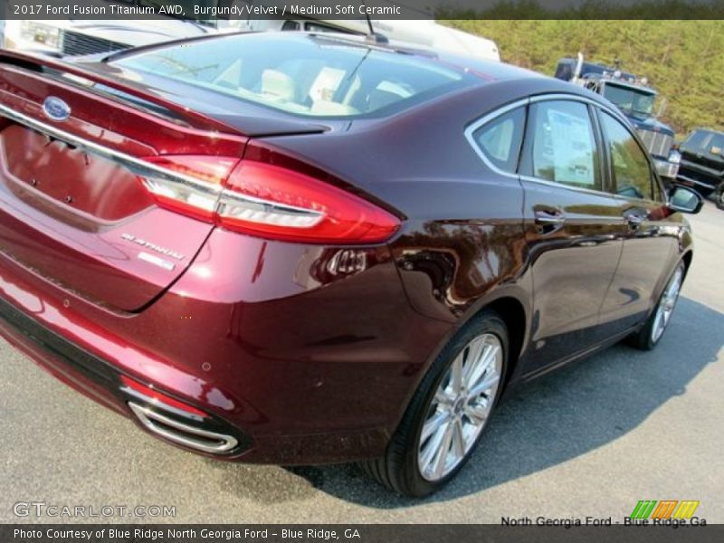 Burgundy Velvet / Medium Soft Ceramic 2017 Ford Fusion Titanium AWD