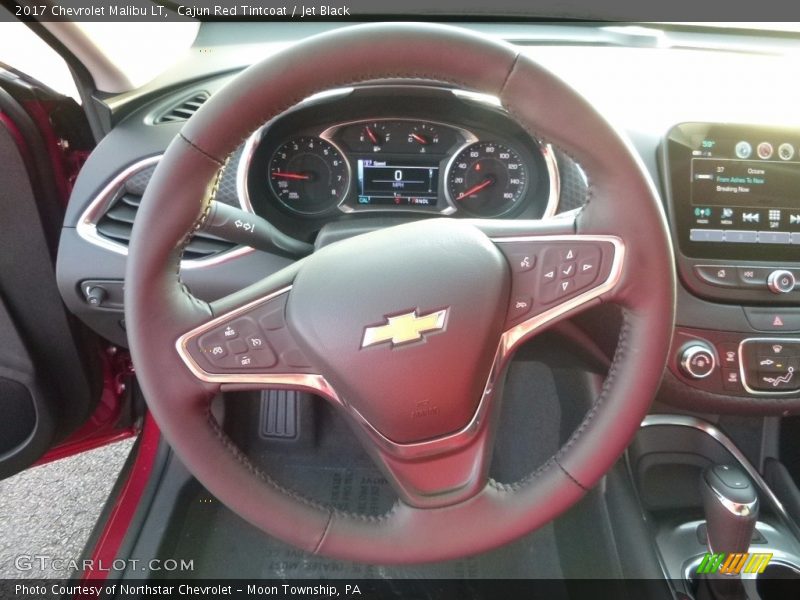 Cajun Red Tintcoat / Jet Black 2017 Chevrolet Malibu LT