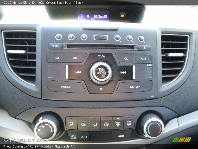 Crystal Black Pearl / Black 2012 Honda CR-V EX 4WD