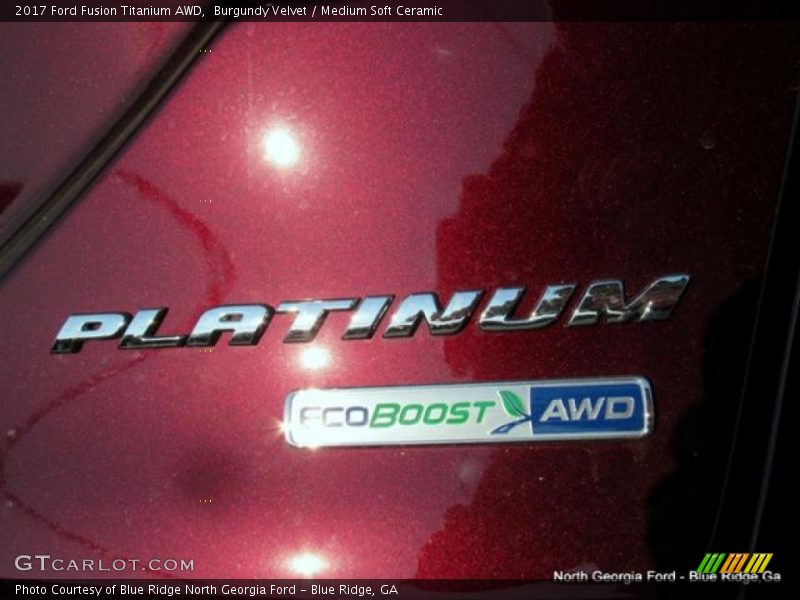 Burgundy Velvet / Medium Soft Ceramic 2017 Ford Fusion Titanium AWD
