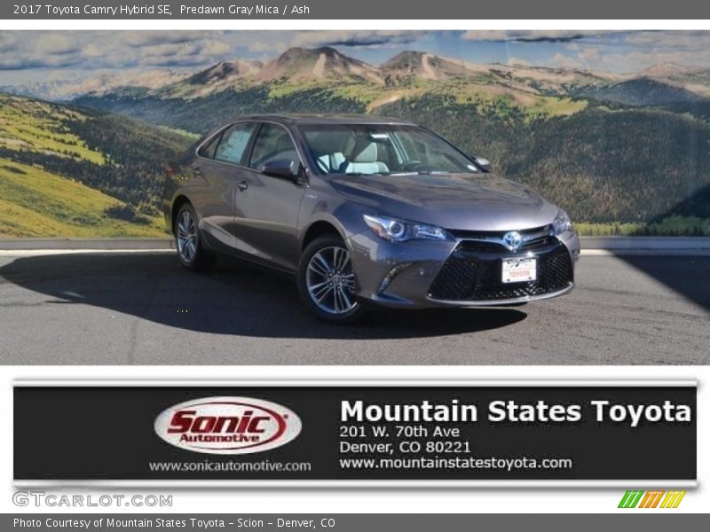 Predawn Gray Mica / Ash 2017 Toyota Camry Hybrid SE