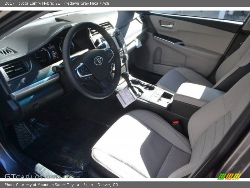 Predawn Gray Mica / Ash 2017 Toyota Camry Hybrid SE