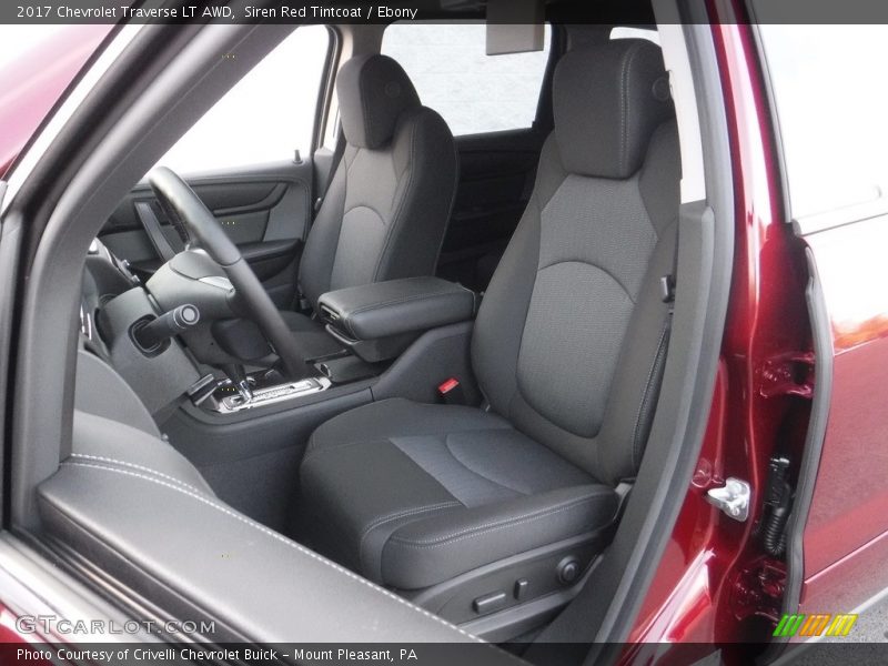 Siren Red Tintcoat / Ebony 2017 Chevrolet Traverse LT AWD