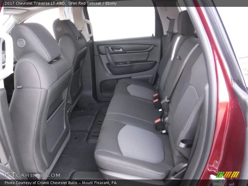 Siren Red Tintcoat / Ebony 2017 Chevrolet Traverse LT AWD