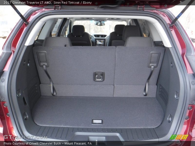 Siren Red Tintcoat / Ebony 2017 Chevrolet Traverse LT AWD