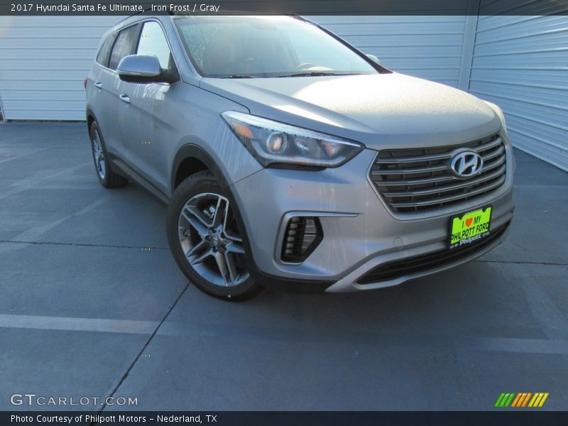 Iron Frost / Gray 2017 Hyundai Santa Fe Ultimate