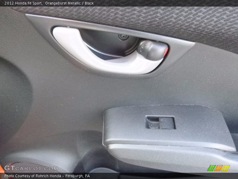 Orangeburst Metallic / Black 2012 Honda Fit Sport