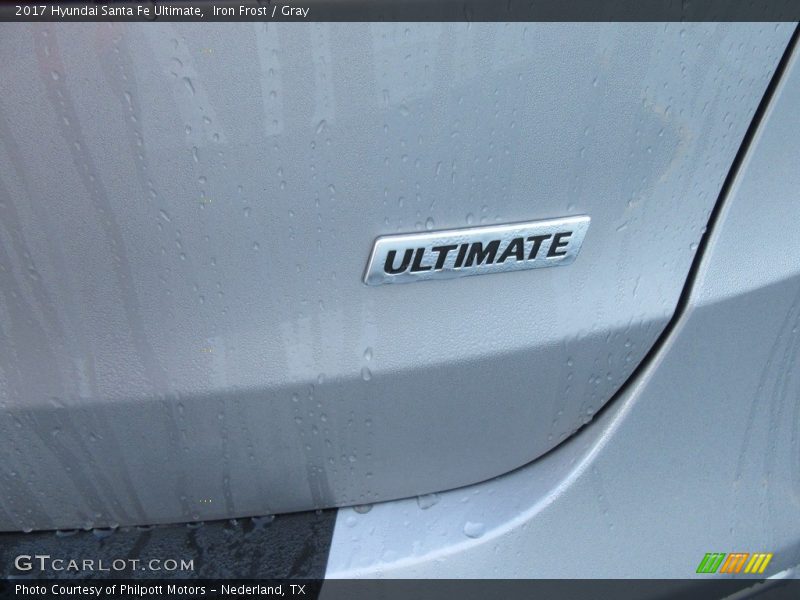 Iron Frost / Gray 2017 Hyundai Santa Fe Ultimate