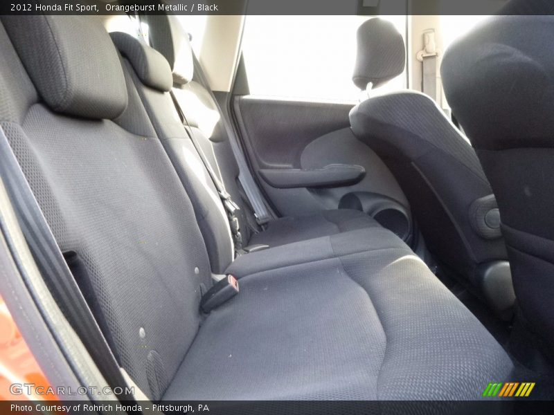 Orangeburst Metallic / Black 2012 Honda Fit Sport