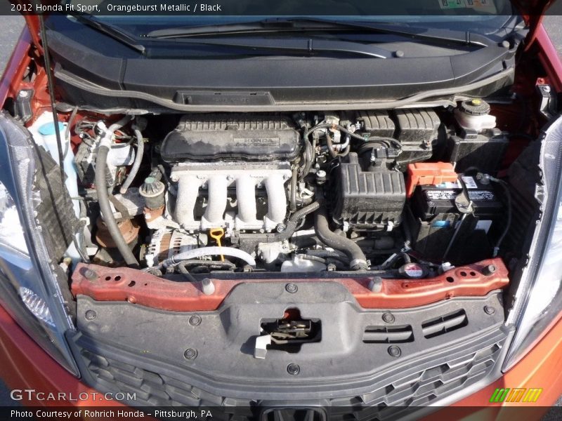 Orangeburst Metallic / Black 2012 Honda Fit Sport