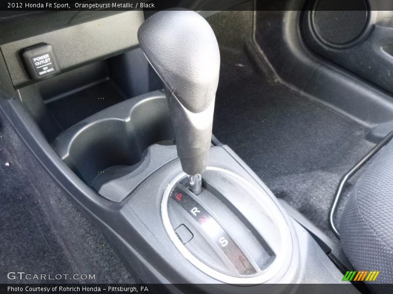 Orangeburst Metallic / Black 2012 Honda Fit Sport