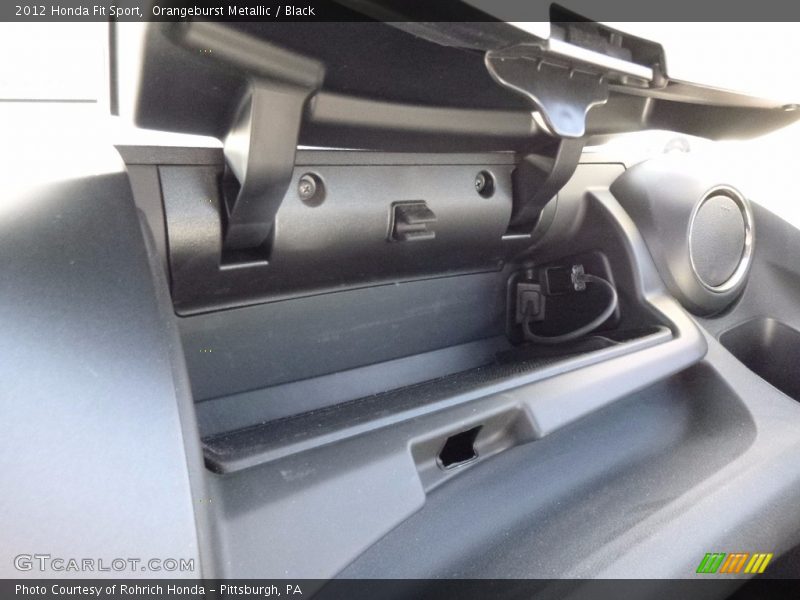 Orangeburst Metallic / Black 2012 Honda Fit Sport