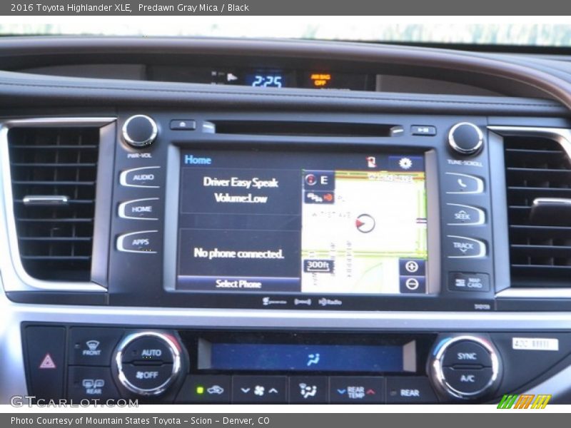 Predawn Gray Mica / Black 2016 Toyota Highlander XLE