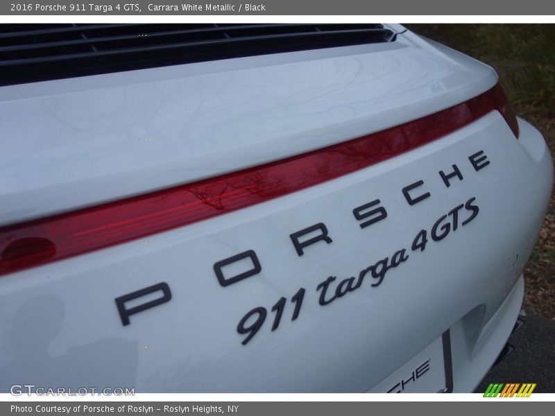 Carrara White Metallic / Black 2016 Porsche 911 Targa 4 GTS
