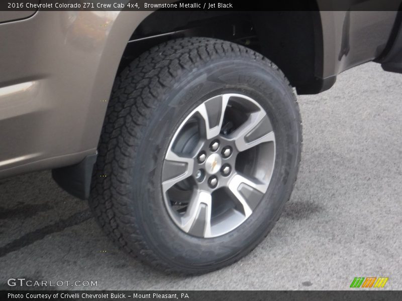 Brownstone Metallic / Jet Black 2016 Chevrolet Colorado Z71 Crew Cab 4x4