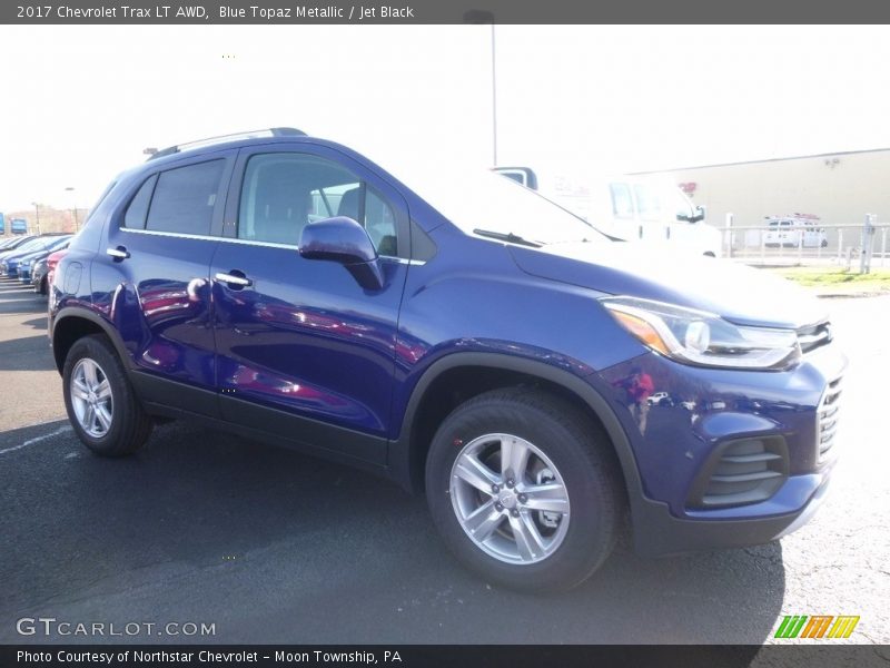 Blue Topaz Metallic / Jet Black 2017 Chevrolet Trax LT AWD