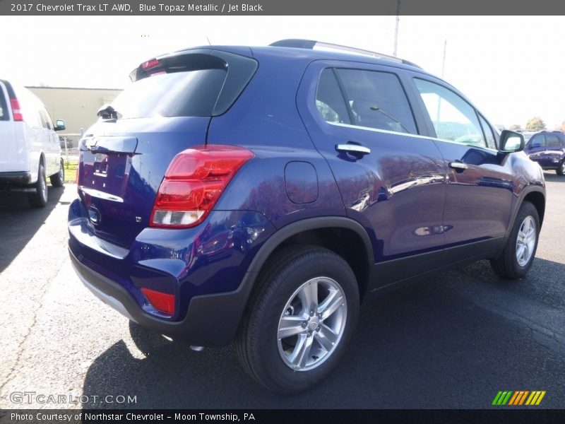 Blue Topaz Metallic / Jet Black 2017 Chevrolet Trax LT AWD