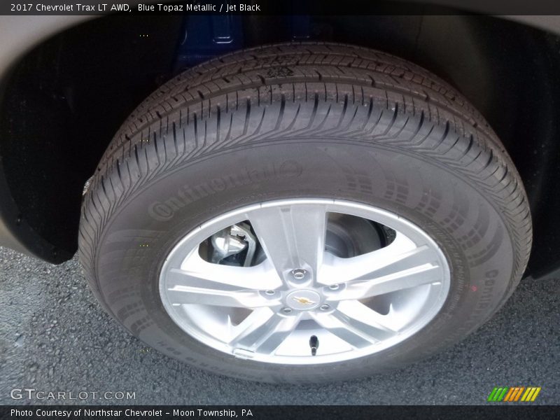 Blue Topaz Metallic / Jet Black 2017 Chevrolet Trax LT AWD