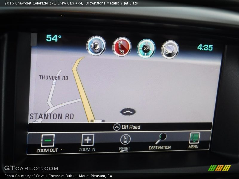 Brownstone Metallic / Jet Black 2016 Chevrolet Colorado Z71 Crew Cab 4x4