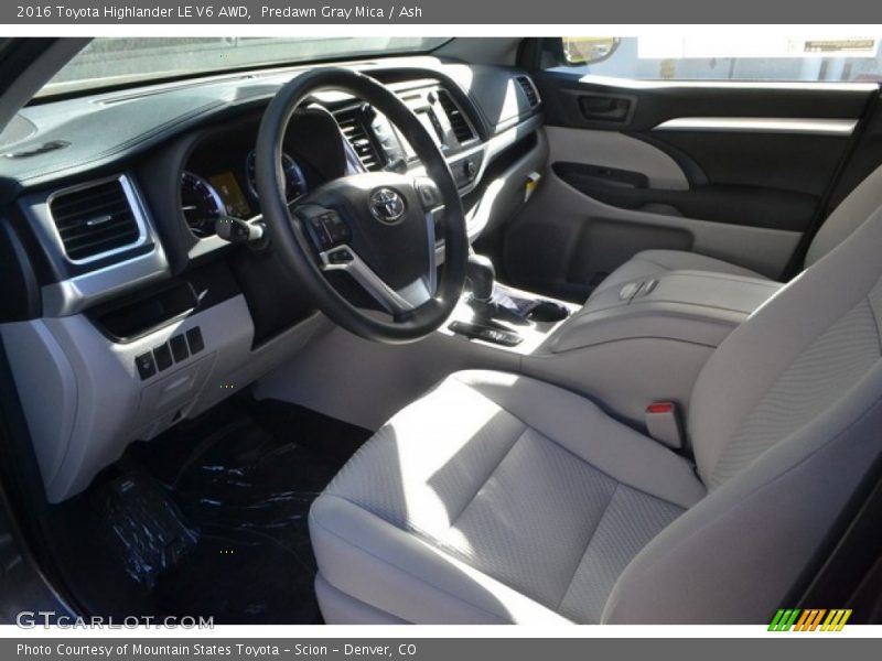 Predawn Gray Mica / Ash 2016 Toyota Highlander LE V6 AWD