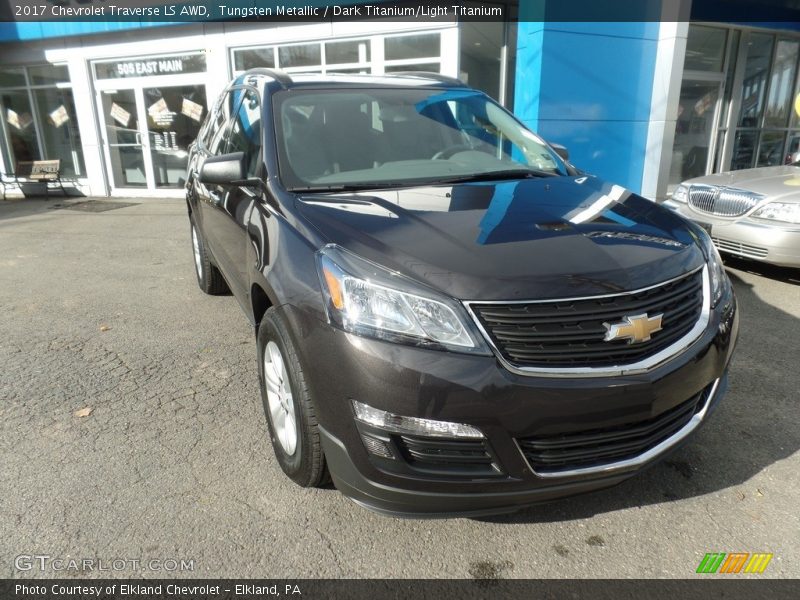 Tungsten Metallic / Dark Titanium/Light Titanium 2017 Chevrolet Traverse LS AWD