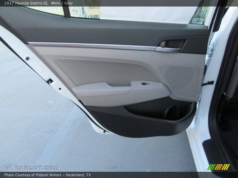 White / Gray 2017 Hyundai Elantra SE