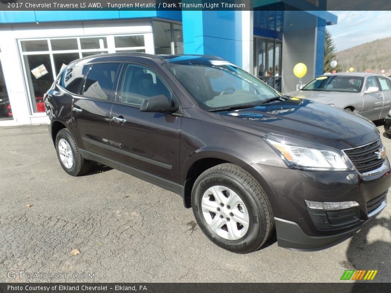 Tungsten Metallic / Dark Titanium/Light Titanium 2017 Chevrolet Traverse LS AWD