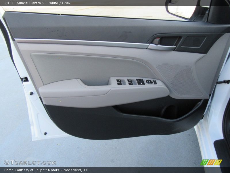 White / Gray 2017 Hyundai Elantra SE