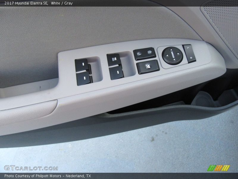 White / Gray 2017 Hyundai Elantra SE