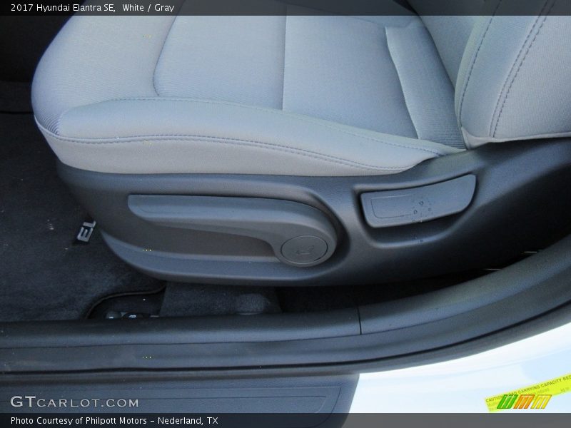 White / Gray 2017 Hyundai Elantra SE