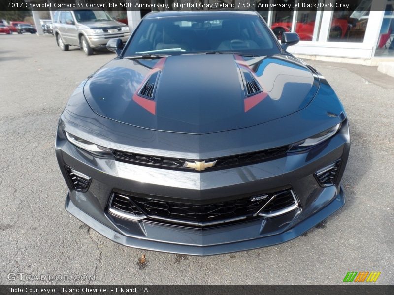 Nightfall Gray Metallic / 50th Anniversary Jet Black/Dark Gray 2017 Chevrolet Camaro SS Convertible 50th Anniversary