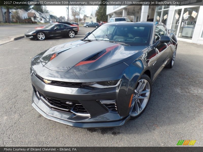 Nightfall Gray Metallic / 50th Anniversary Jet Black/Dark Gray 2017 Chevrolet Camaro SS Convertible 50th Anniversary