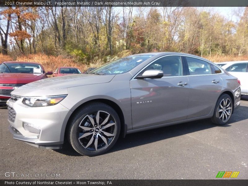 Pepperdust Metallic / Dark Atmosphere/Medium Ash Gray 2017 Chevrolet Malibu LT