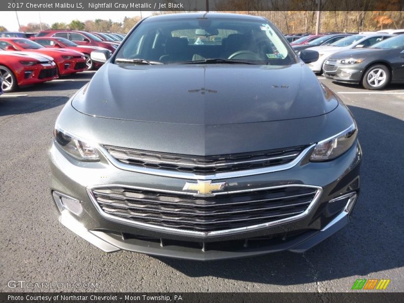 Nightfall Gray Metallic / Jet Black 2017 Chevrolet Malibu LS