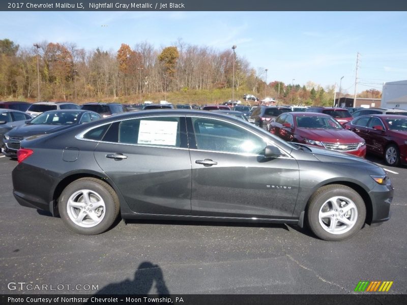 Nightfall Gray Metallic / Jet Black 2017 Chevrolet Malibu LS