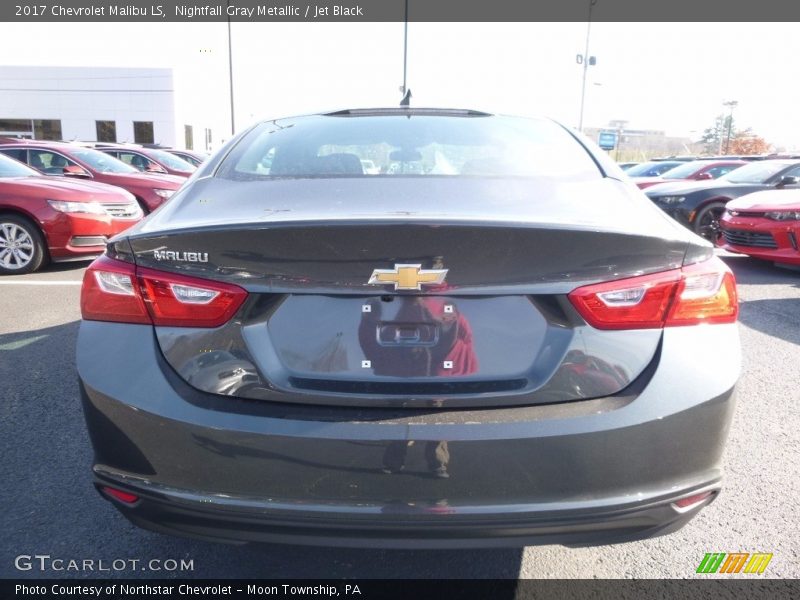 Nightfall Gray Metallic / Jet Black 2017 Chevrolet Malibu LS