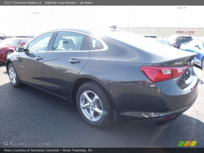 Nightfall Gray Metallic / Jet Black 2017 Chevrolet Malibu LS
