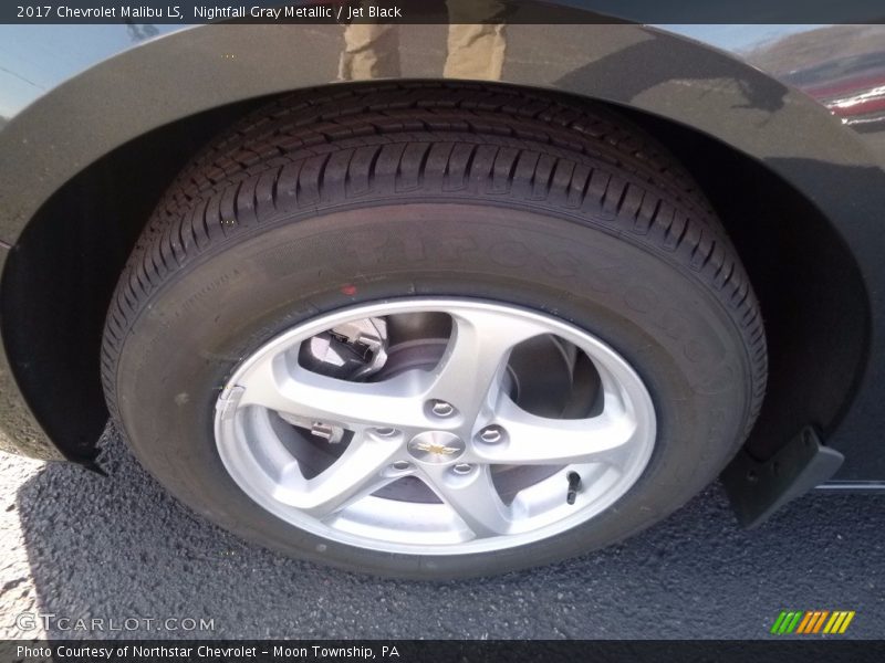 Nightfall Gray Metallic / Jet Black 2017 Chevrolet Malibu LS