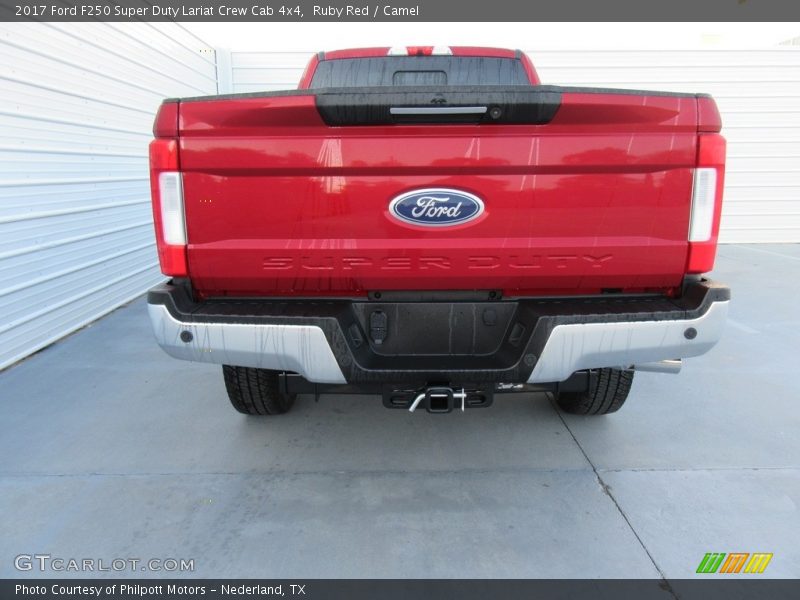 Ruby Red / Camel 2017 Ford F250 Super Duty Lariat Crew Cab 4x4