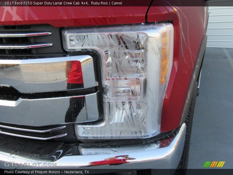 Ruby Red / Camel 2017 Ford F250 Super Duty Lariat Crew Cab 4x4