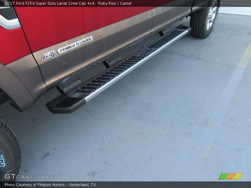 Ruby Red / Camel 2017 Ford F250 Super Duty Lariat Crew Cab 4x4