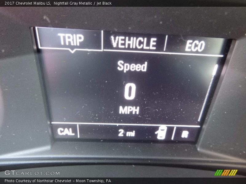 Nightfall Gray Metallic / Jet Black 2017 Chevrolet Malibu LS