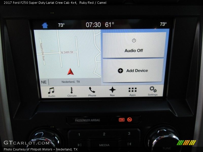 Navigation of 2017 F250 Super Duty Lariat Crew Cab 4x4