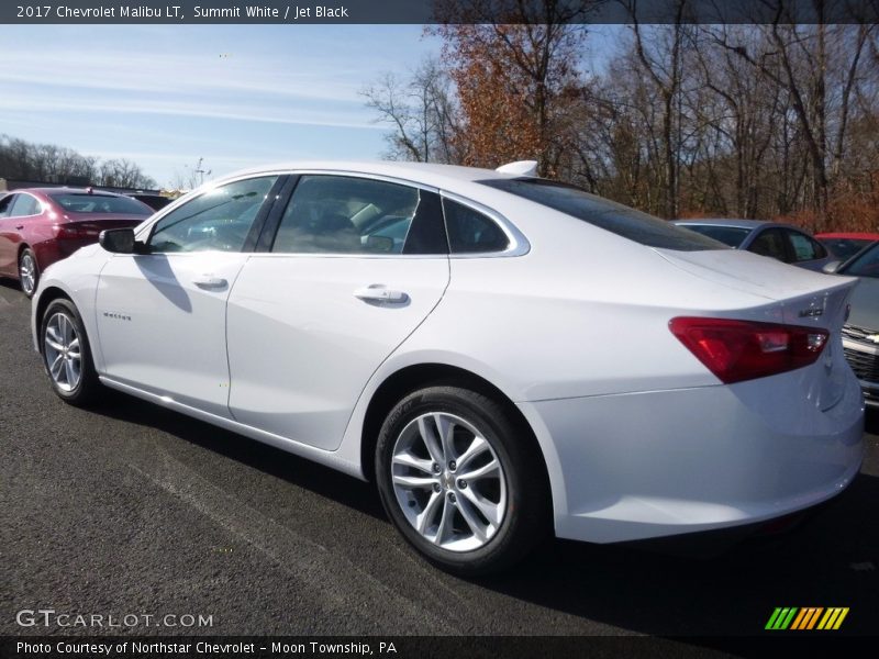 Summit White / Jet Black 2017 Chevrolet Malibu LT