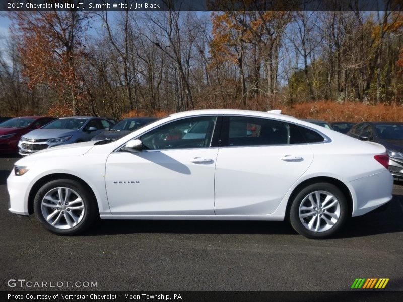 Summit White / Jet Black 2017 Chevrolet Malibu LT